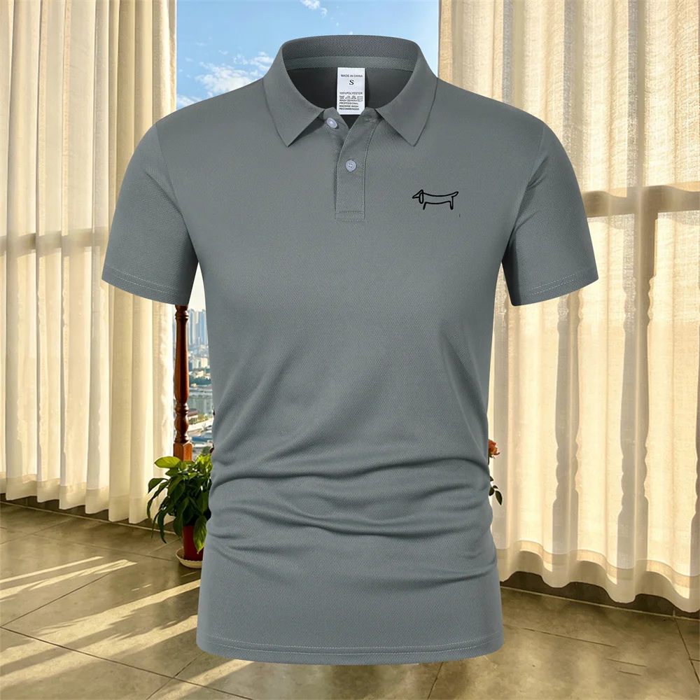 Quality Summer Clothing For Women - Hochwertige, atmungsaktive Herren-Poloshirts, lässige, einfarbige Kurzarm-Poloshirts