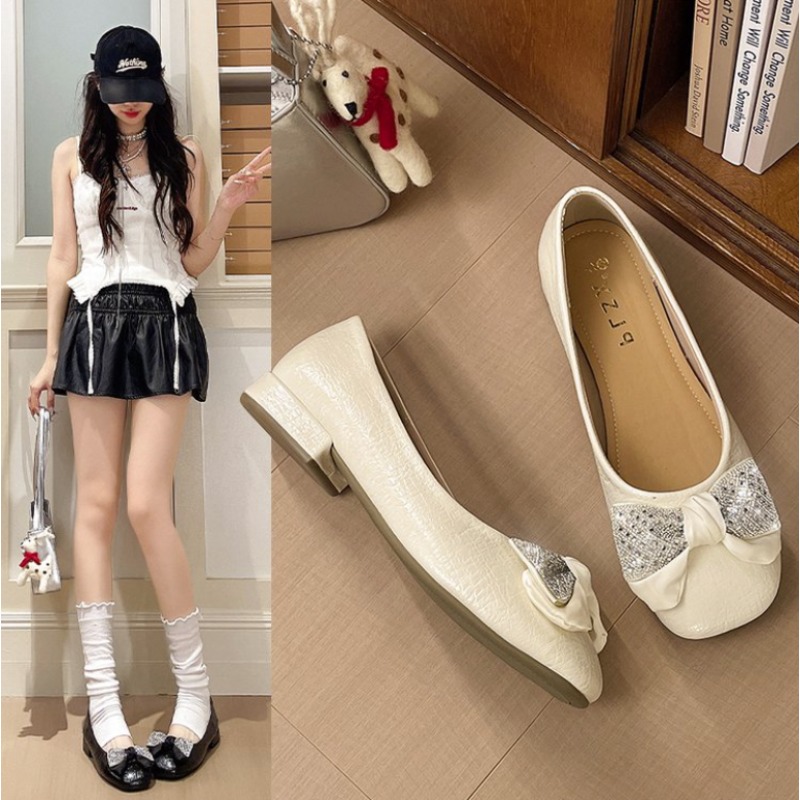 Summer Clothing Trends For Women 2026 - Damen-Mokassins mit niedrigem Absatz, elegant, mit