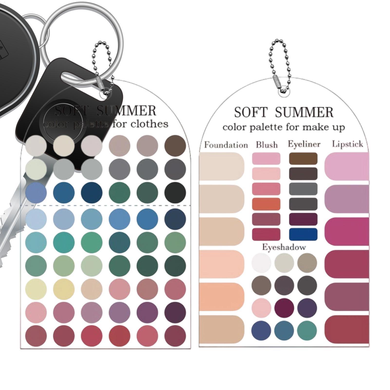 Summer Clothing Palette - 2 Stück Acryl-Palette für saisonale Farben,