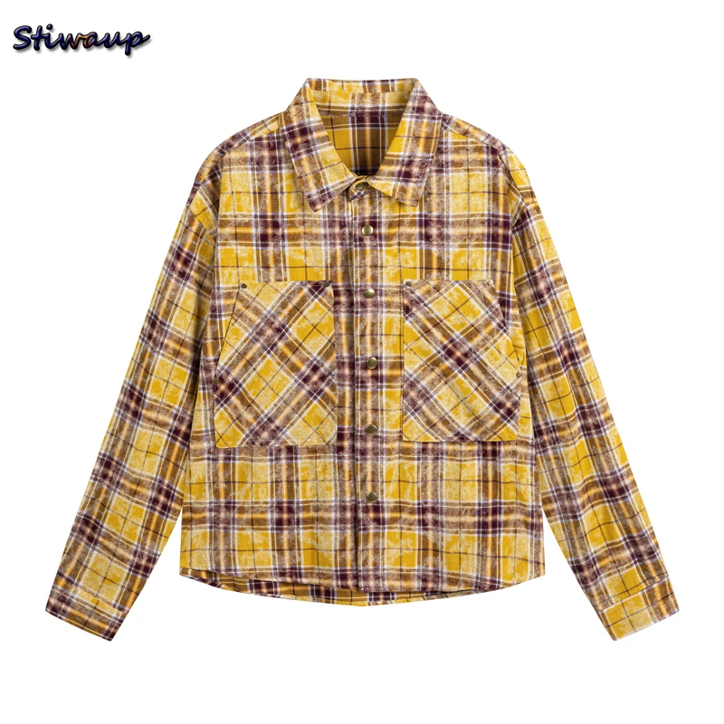 Summer Clothing Old Money - Kariertes Hemd für Damen, langärmelig, modische