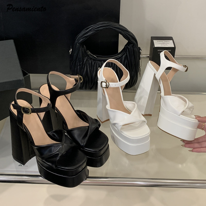 Summer Clothing Sale Women - Stern-Stil, modische Doppelplattform, Keile, Damen-Gladiator-Sandalen, Sommer,