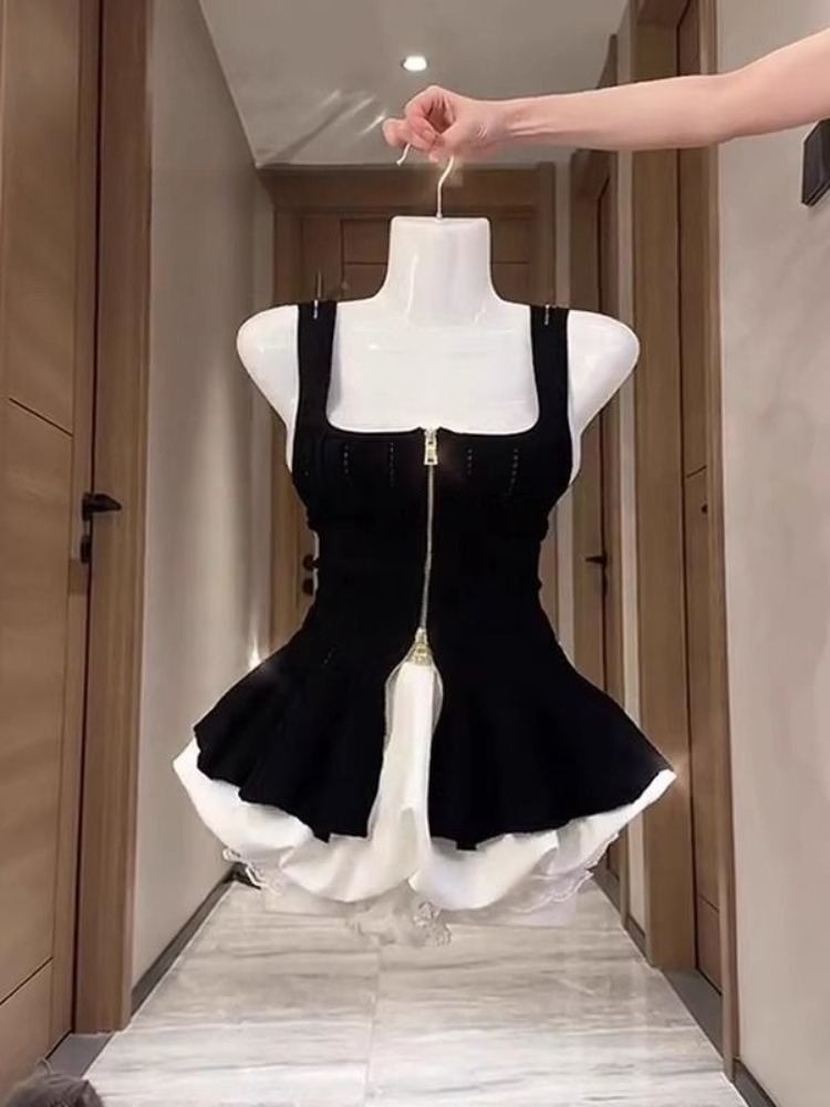 Summer Clothing Set For Girls - Sommerliches Gothic Hot Girl Slim Slip