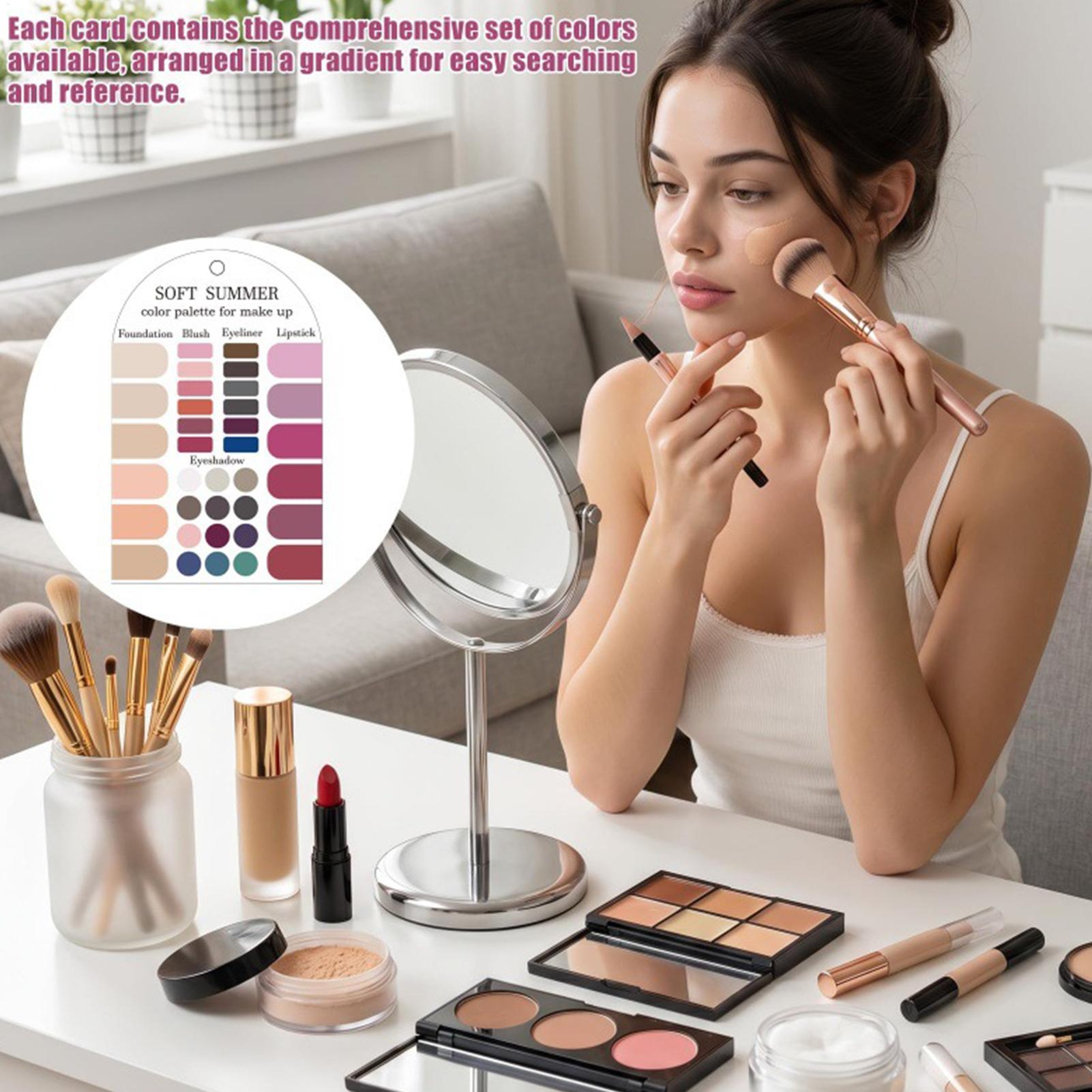Summer Clothing Palette - Weiche Sommer-Farbpalette-Karte, 2 Stück, Acryl, saisonale