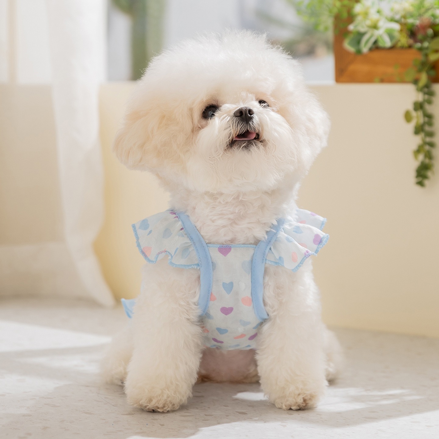 Soft Summer Yellow Clothing - Gelbes Liebes-Hundekleid: Atmungsaktives Sommerkleid für Haustiere,