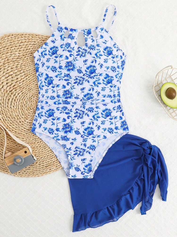Swim Cover Up Mesh - Einteiliger Badeanzug für Mädchen 2026 –