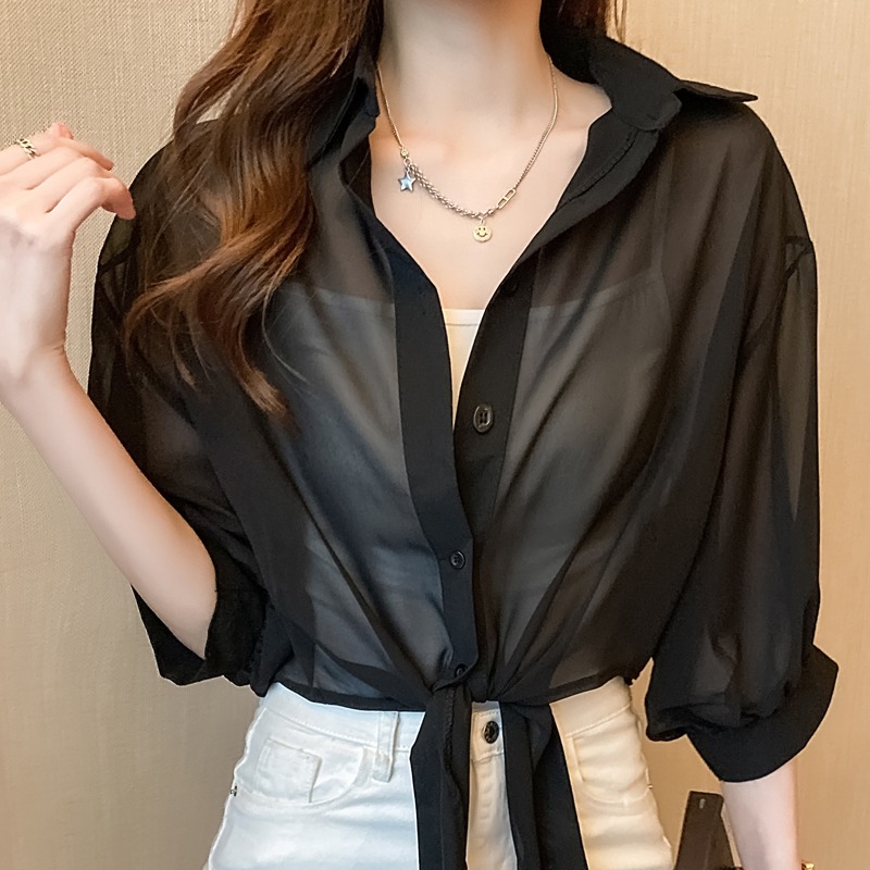 Summer Clothing Old Money - Neu 2026 Sommer Damen Chiffon Sonnenschutz-Shirt