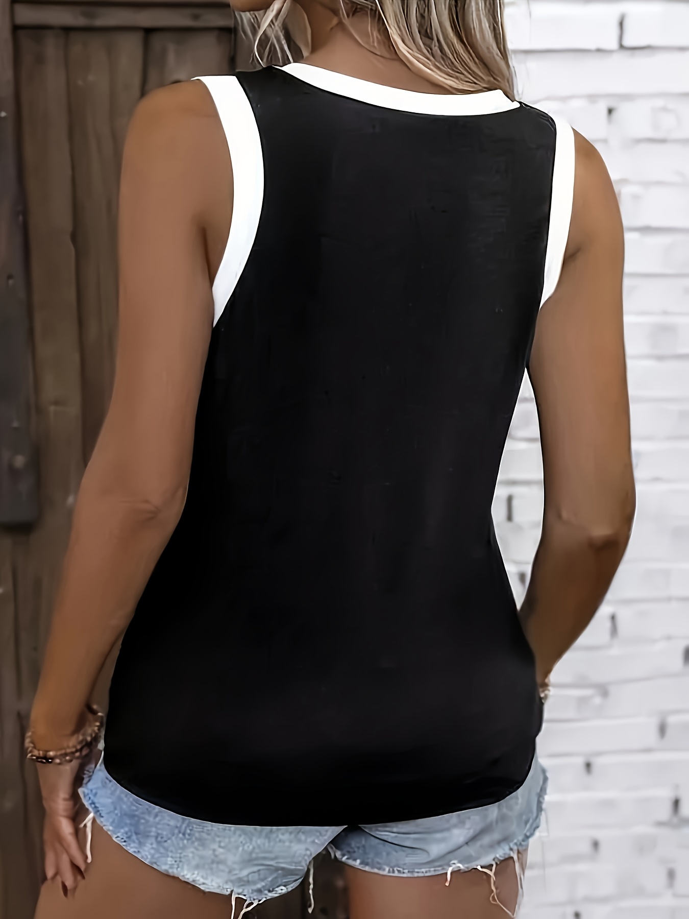Ärmelloses Damen-Tanktop mit V – Summer Upf Clothing Bewertung und Preis