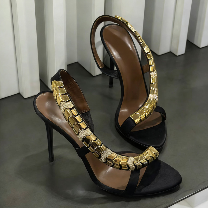 Luxuriöse Glitzer-Sandalen mit – Summer Clothing Sale Women Bewertung und Preis