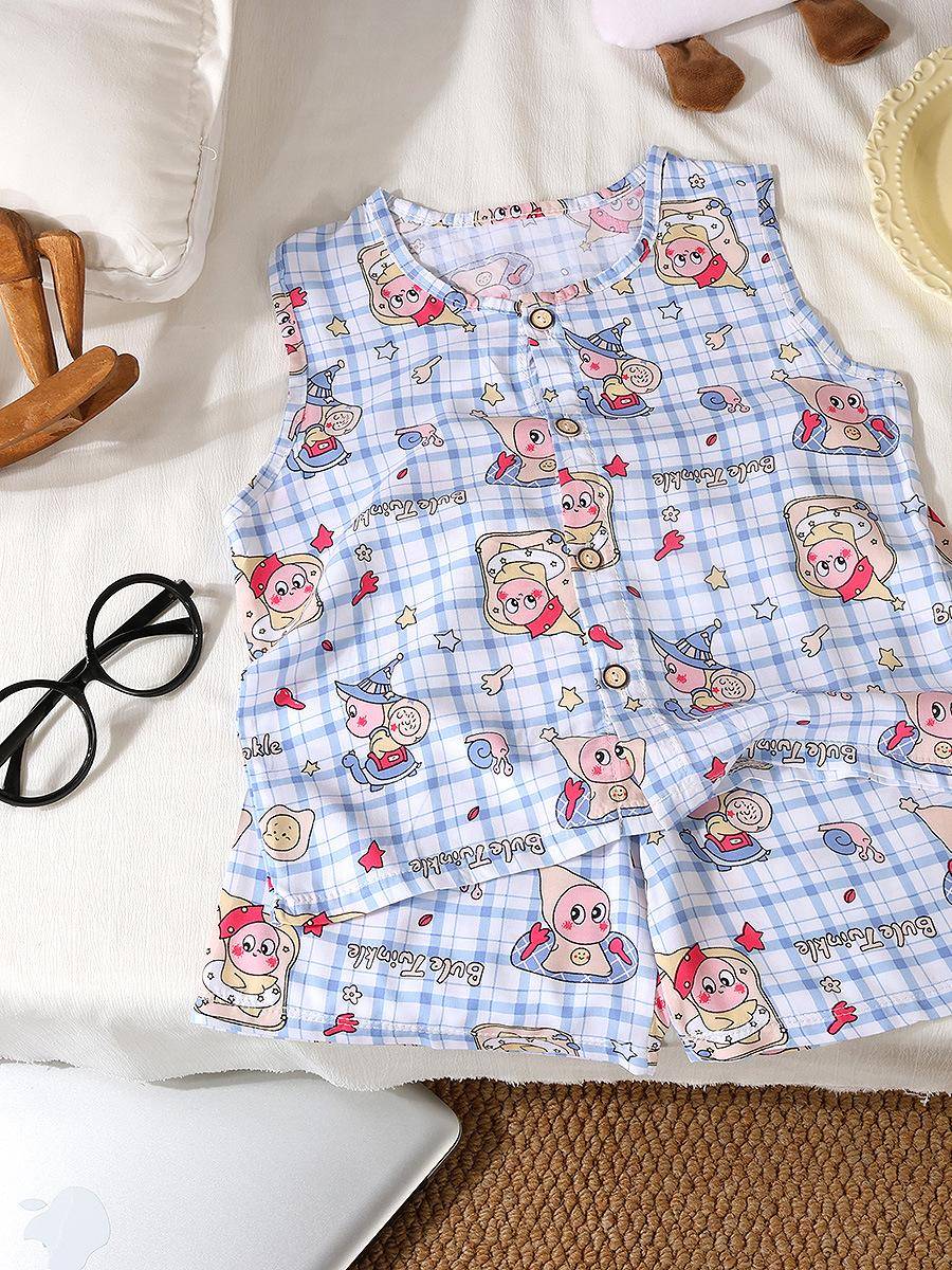 Mädchen Sommer Baumwoll-Seiden – Summer Clothing Set For Girls Bewertung und Preis