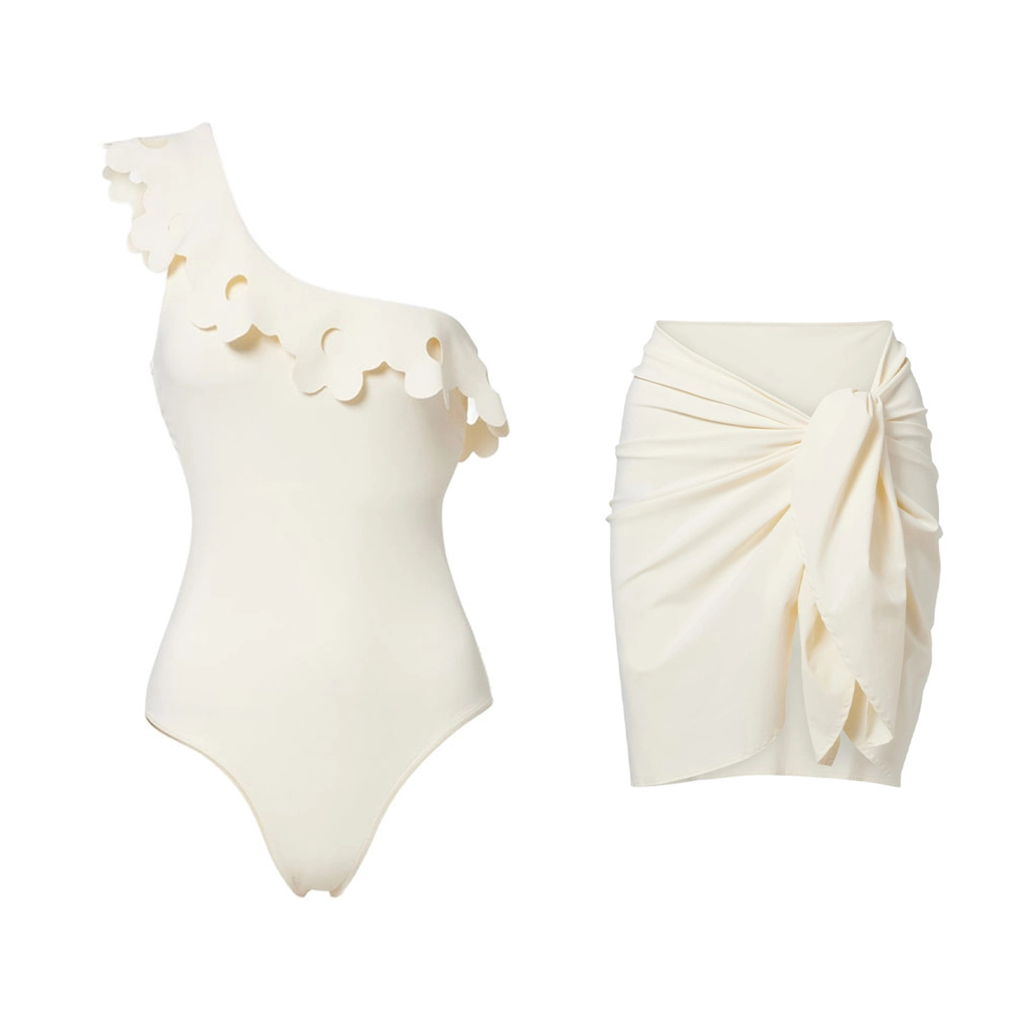 Blumen 3-teiliger Häkel-Bikini – Swim Cover Up Mesh Bewertung und Preis