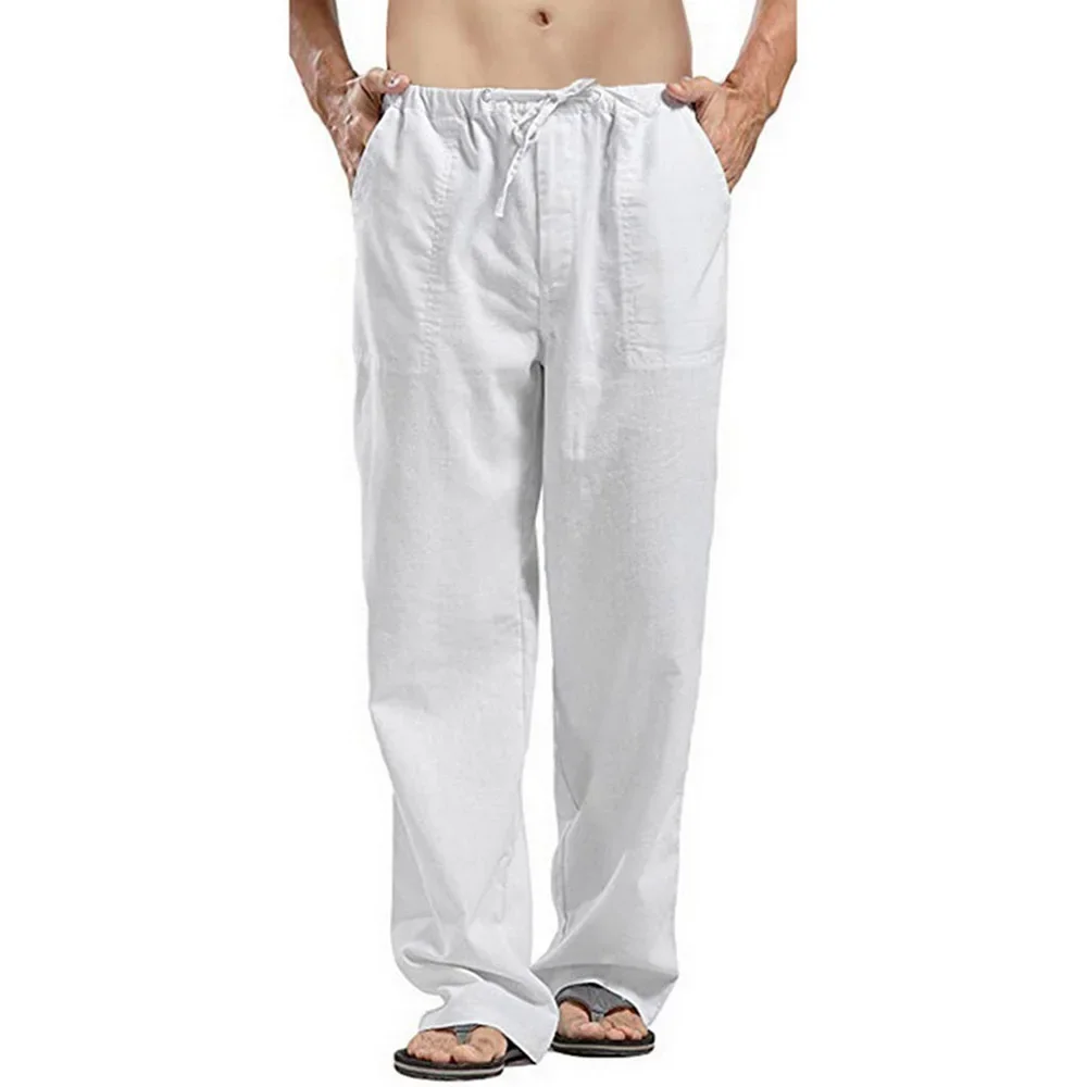 Herren Freizeit hose Baumwoll  – Summer Clothing Men Linen Bewertung und Preis