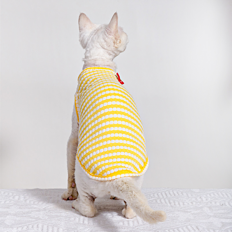 Sommer-T-Shirt für Sphynx-Katz – Soft Summer Yellow Clothing Bewertung und Preis