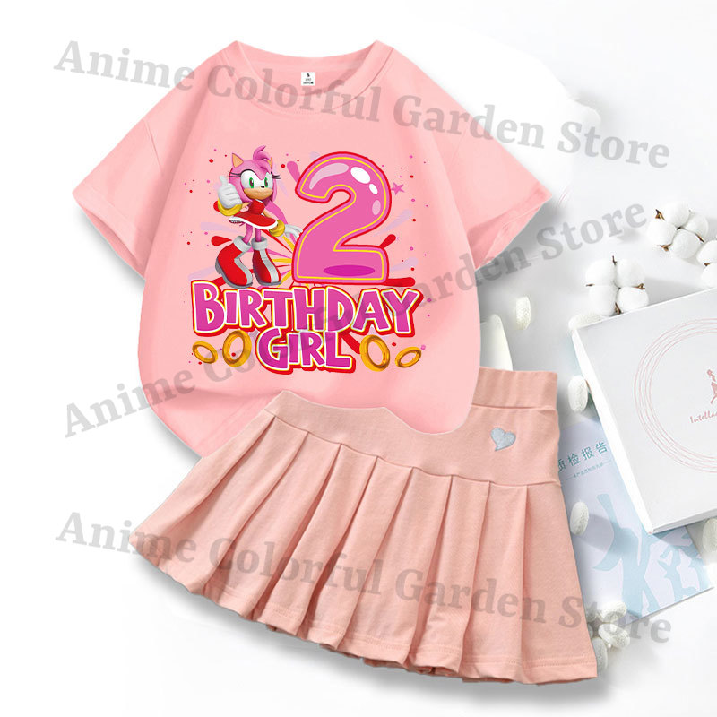 2-teiliges Sonics Love Kleid T – Summer Clothing Set For Girls Bewertung und Preis