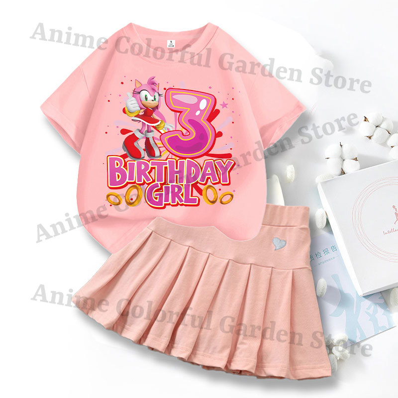 2-teiliges Sonics Love Kleid T – Summer Clothing Set For Girls Bewertung und Preis