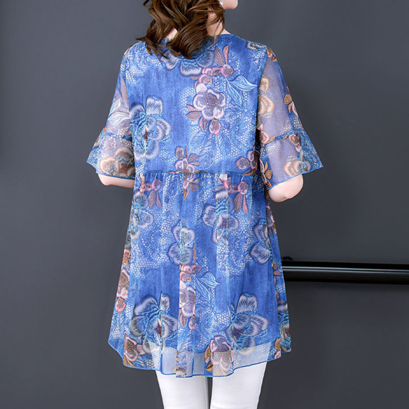 Vintage Lässiges Blumenmuster  – Summer Clothing For 70 Year Old Woman Bewertung und Preis