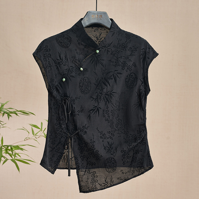 Retro Dünnes Hemd Neue Chinesi – Summer Clothing Styles For Women Bewertung und Preis