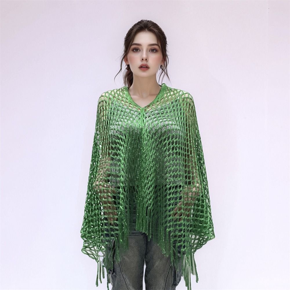Einfarbiger Quasten-Sonnenschu – Swim Cover Up Mesh Bewertung und Preis
