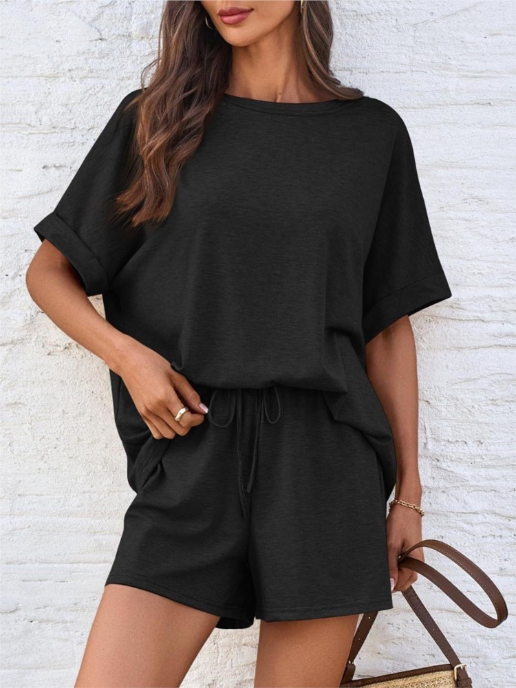 Dame Casual Set Fashion Solid  – Summer Clothing Set For Girls Bewertung und Preis