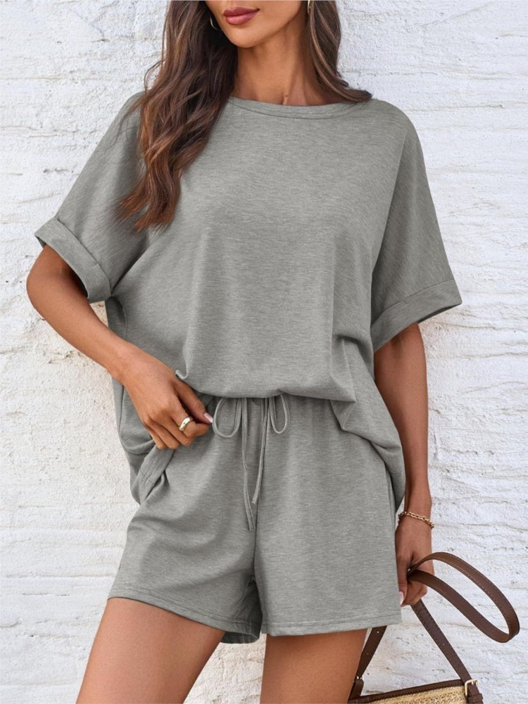 Dame Casual Set Fashion Solid  – Summer Clothing Set For Girls Bewertung und Preis