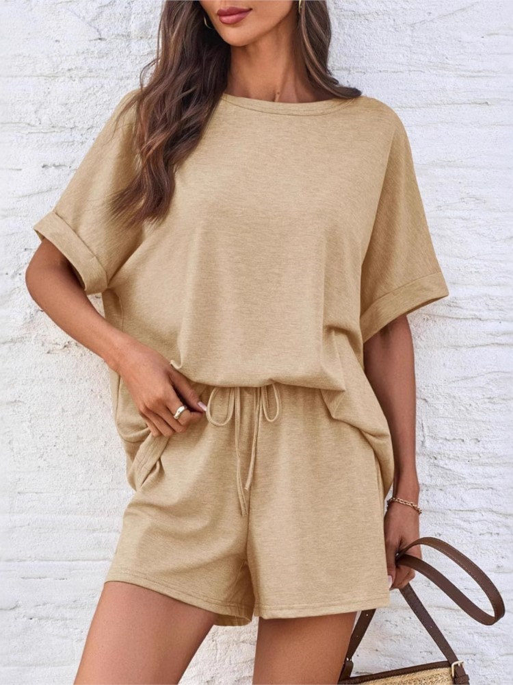 Dame Casual Set Fashion Solid  – Summer Clothing Set For Girls Bewertung und Preis