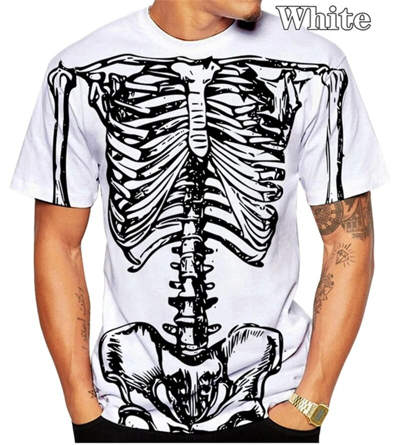 Horror Schädel Skelett Grafik  – Summer Rays Clothing Bewertung und Preis