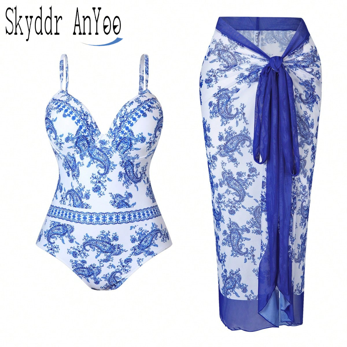 Sommer Plus Size Vintage Print – Swim Cover Up Mesh Bewertung und Preis