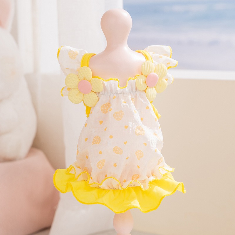 Gelbes Liebes-Hundekleid: Atmu – Soft Summer Yellow Clothing Bewertung und Preis