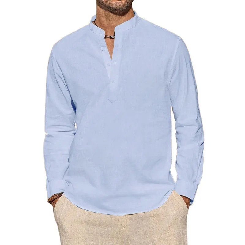 Langarm-T-Shirts für Herren, l – Summer Clothing Men Linen Bewertung und Preis
