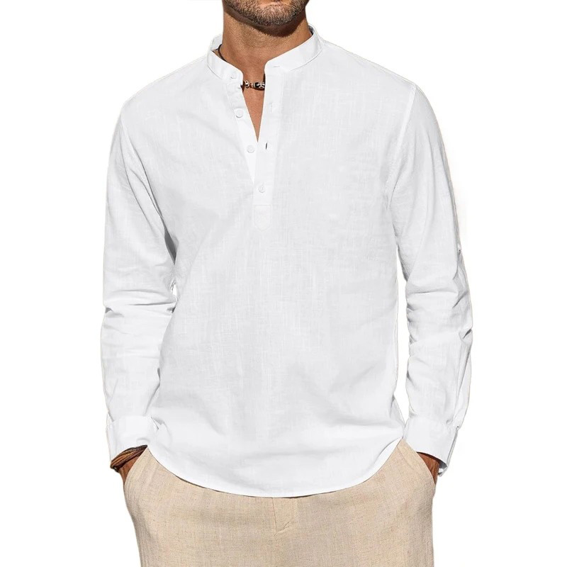Langarm-T-Shirts für Herren, l – Summer Clothing Men Linen Bewertung und Preis
